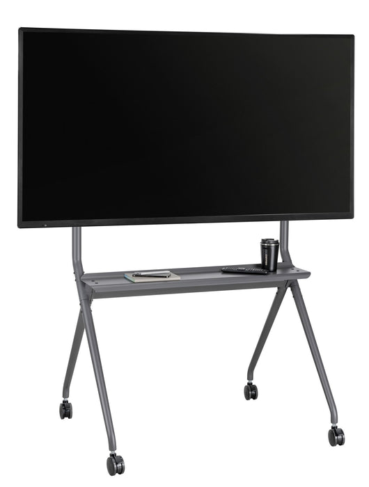 BRATECK 50-86" Heavy-Duty Studio TV Cart/Trolley. Supports up to 120Kgs Includes