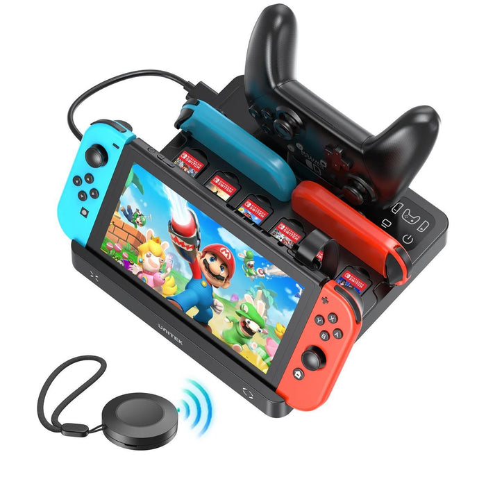 UNITEK Switch Charging Station with Game Card Reader. One-touch Game Switching;