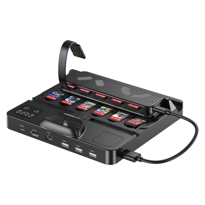 UNITEK Switch Charging Station with Game Card Reader. One-touch Game Switching;