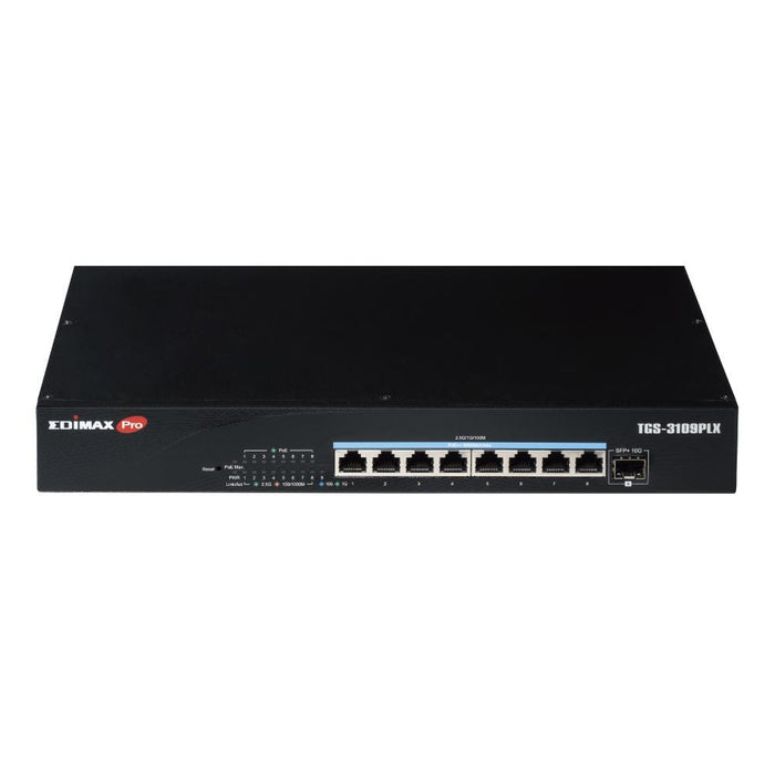 EDIMAX 8 Port 2.5GbE PoE++ Web Smart Switch with 1x 10GbE SFP+ Port. Supports up