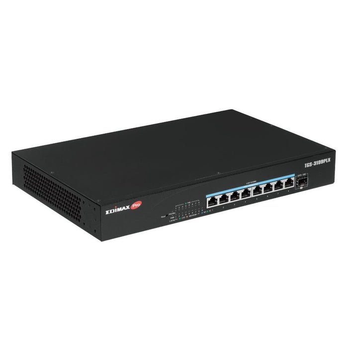 EDIMAX 8 Port 2.5GbE PoE++ Web Smart Switch with 1x 10GbE SFP+ Port. Supports up