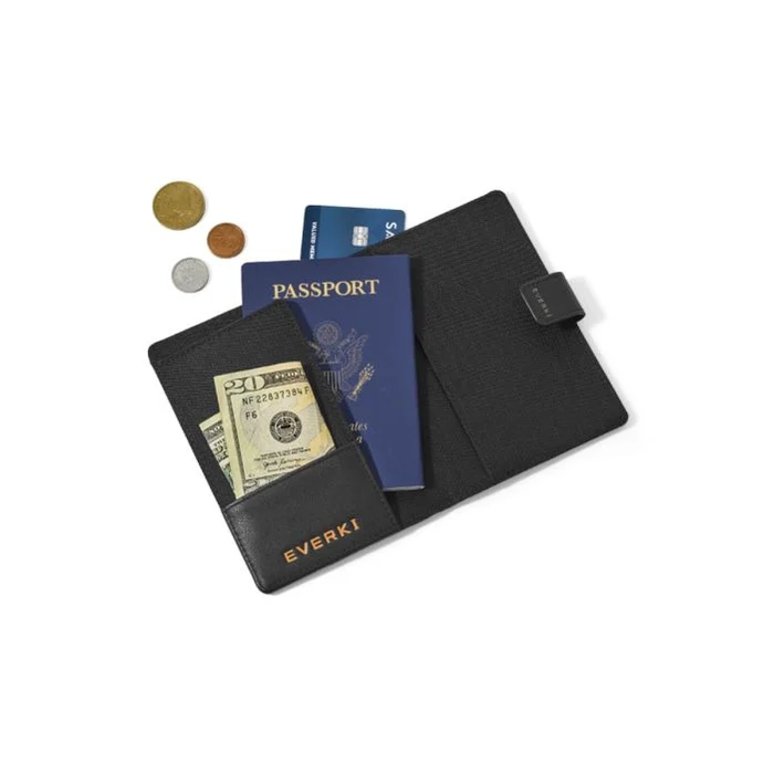 EVERKI RFID Passport Wallet Protects Cards & Passport From Unauthorized Scanning