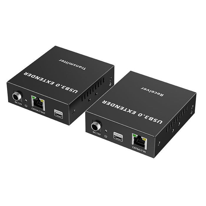 LENKENG 4-Port USB-A 3.0 Extender Over Cat5e/6/7 Network Cable. Extend up to 90m