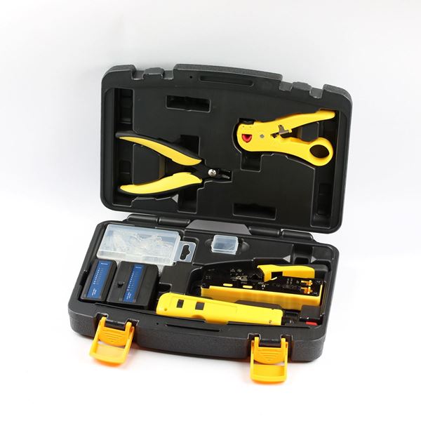 SPROTEK 6 Piece Network Installation Kit with Storage Case. Includes Punch Down