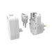 JACKSON Outbound Travel Adaptor with USB-A/C. Converts 2-Pin NZ/AUS Plugs for Us