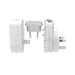 JACKSON Outbound Travel Adaptor with USB-A/C. Converts 2-Pin NZ/AUS Plugs for Us