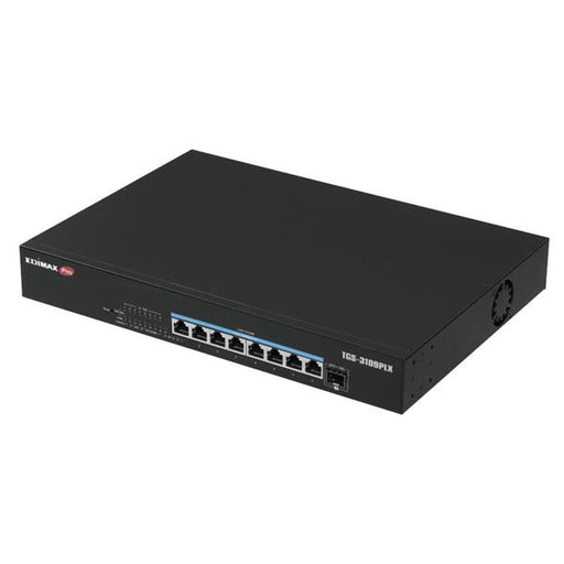 EDIMAX 8 Port 2.5GbE PoE++ Web Smart Switch with 1x 10GbE SFP+ Port. Supports up