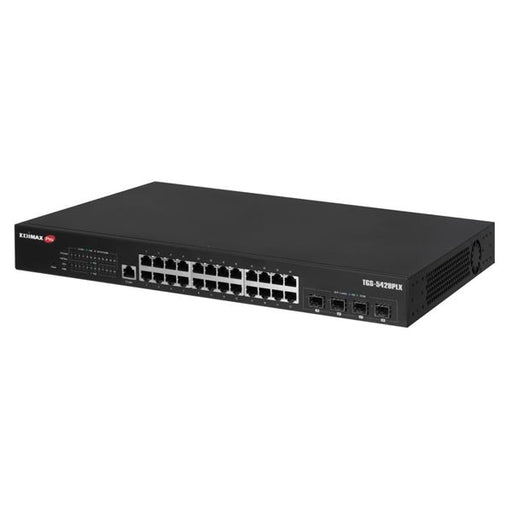 EDIMAX 28 Port 2.5GbE PoE++ L2 with 4x 10GbE SFP+ Ports Surveillance VLAN Switch