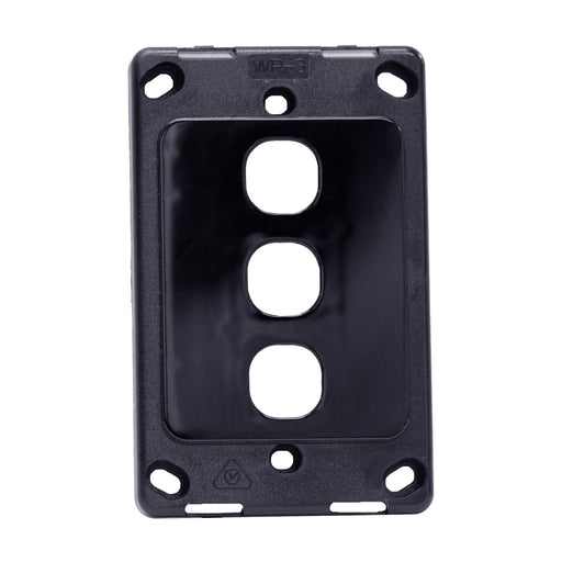AMDEX Switch Plate ONLY. 3 Gang Wall Face Plate (Accepts Clipsal Style Mechs). B