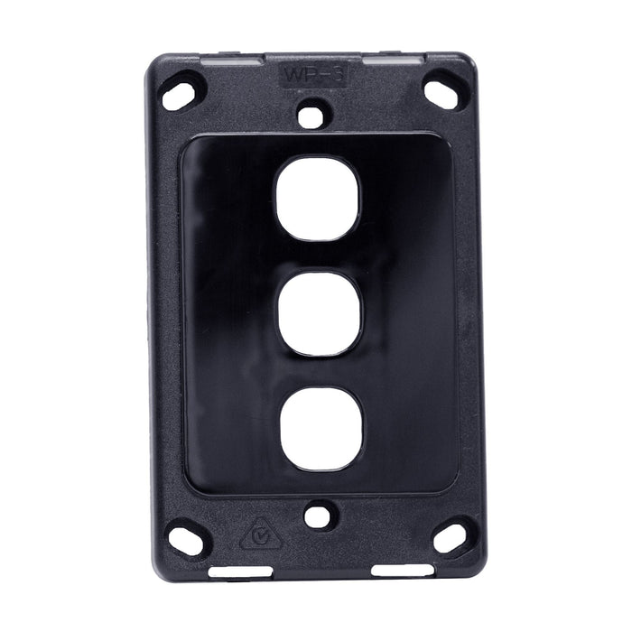 AMDEX Switch Plate ONLY. 3 Gang Wall Face Plate (Accepts Clipsal Style Mechs). B