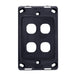 AMDEX Switch Plate ONLY. 4 Gang Wall Face Plate (Accepts Clipsal Style Mechs). B