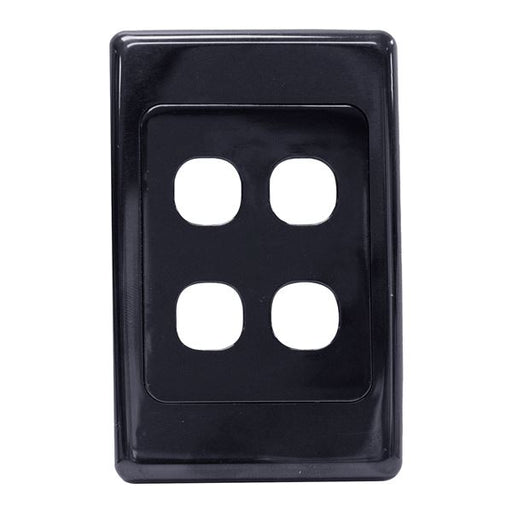 AMDEX Switch Plate ONLY. 4 Gang Wall Face Plate (Accepts Clipsal Style Mechs). B