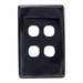 AMDEX Switch Plate ONLY. 4 Gang Wall Face Plate (Accepts Clipsal Style Mechs). B