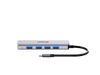 UNITEK 4-in-1 10Gbps USB Multi-Port Hub with USB-C Connector. Includes 4x USB-A