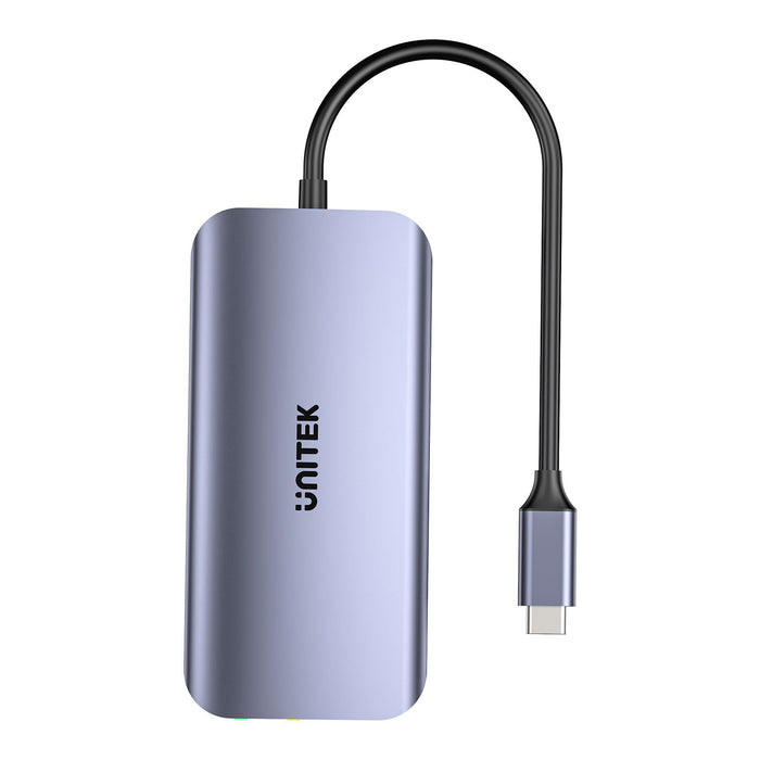 UNITEK 8-in-1 5Gbps USB Multi-port Hub with USB-C Connector. Includes 2x USB-A 3