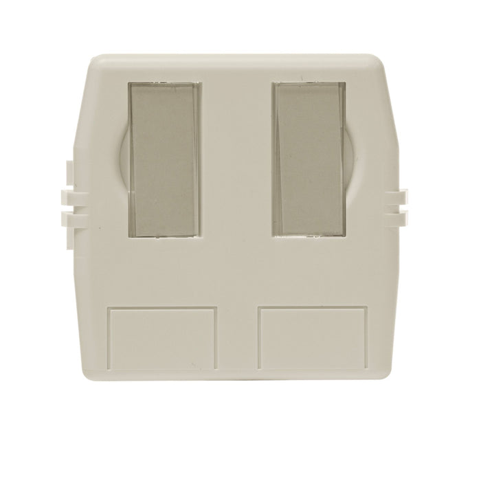 DYNAMIX 2 Port Unloaded Keystone Surface Mount Enclosure.