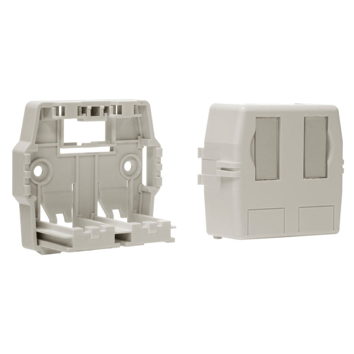 DYNAMIX 2 Port Unloaded Keystone Surface Mount Enclosure.