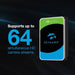 SEAGATE 1TB 3.5" Skyhawk Surveillance Internal SATA3 HDD. 256MB Cache; Supports