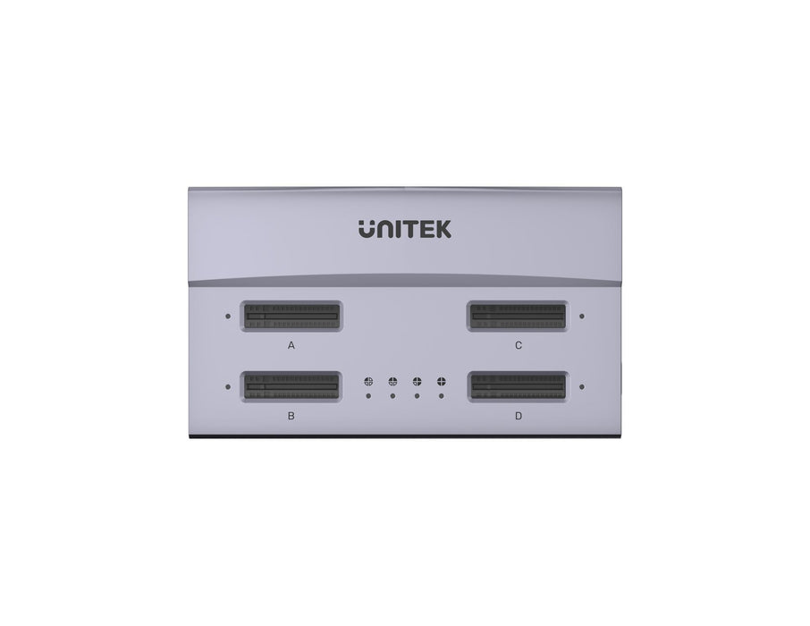 UNITEK 4-Bay M.2 SSD USB4 Docking Station. Supports M Key/M+B Key for Multiple M