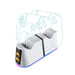 VERTUX 2-in-1 Charging Dock for PS5 DualSense Controller with RGB Lights. Chargi