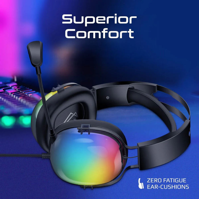 VERTUX High Performance 7.1 Stereo Sound Gaming RGB Headset with High Definition