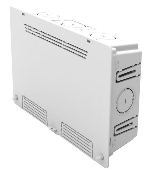 DYNAMIX 9" Recessed Plastic Enclosure with Flush Lid. Slim Vented Lid with Tripl