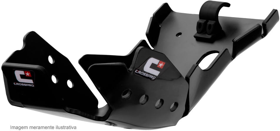 SKID PLATE CROSSPRO EC DTC ENDURO PLASTIC DRZ400 DRZ400SM 00-20 BLACK