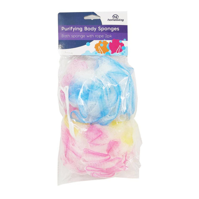 Homeliving Nylon Bathsponge Pack 2