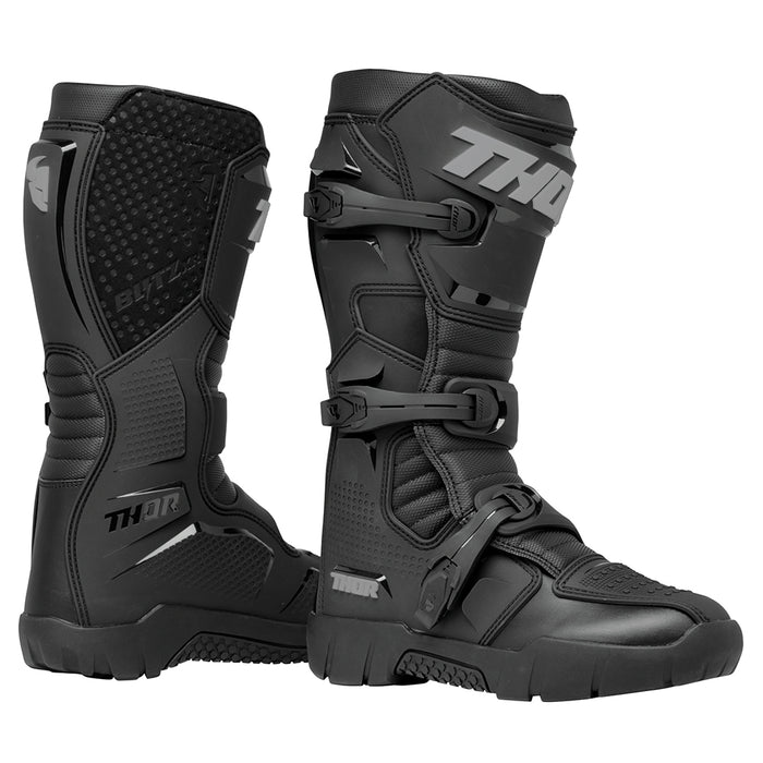 Motorcross Boots S24 Thor Mx Blitz Xr Trail Atv Treaded Mens Bk/Gy Size 14