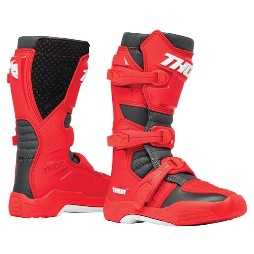 Motorcross Boots S24 Thor Mx Blitz Xr Youth Rd/Ch Size 5