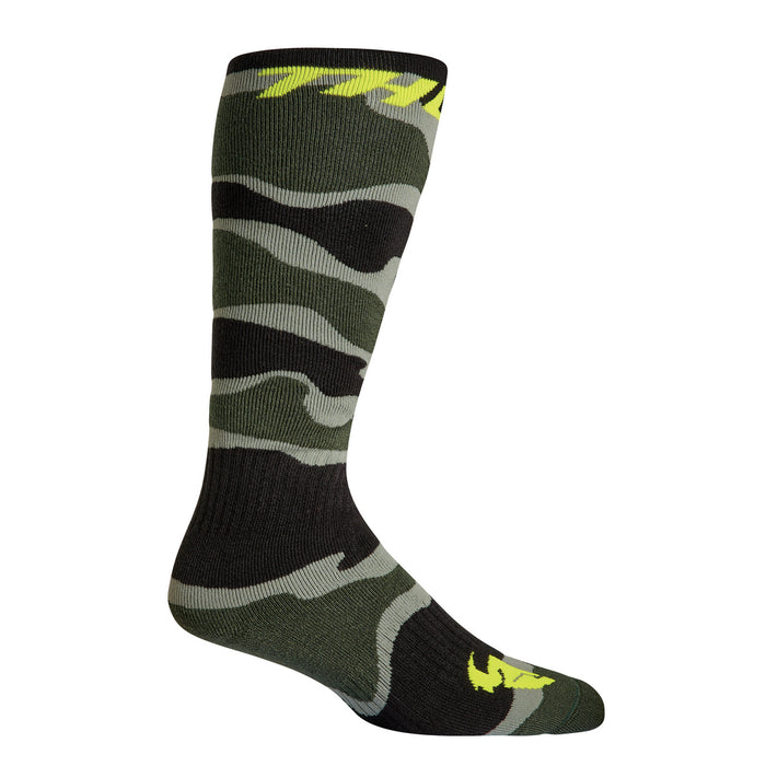 THOR MX YOUTH SOCKS S22 CAMO GREEN/ACID