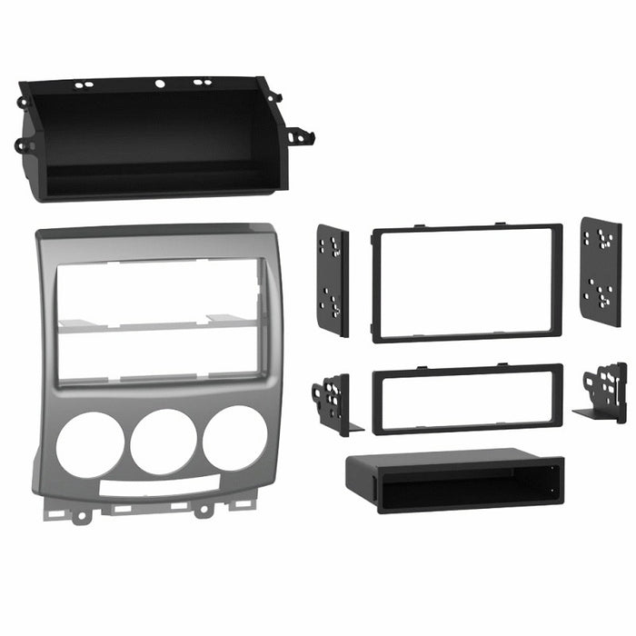 fitting kit mazda 5 premacy with navi 2005 - 2010 din & double din (silver)