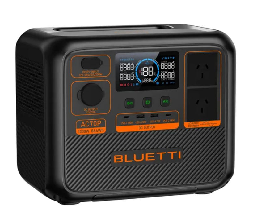 Bluetti Ac70P Portable Power Station Battery Powerbank 1000W 864Wh