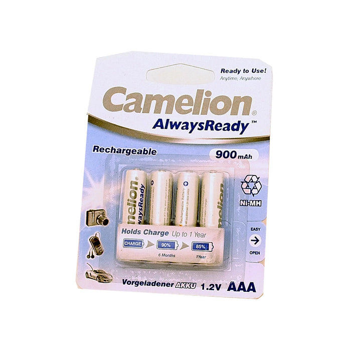 CAMELION AAA 4PK 900mah rechargeable batteries