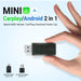 Ottocast Apple Carplay / Android Auto Wireless Usb Adapter Mini 2-In-1