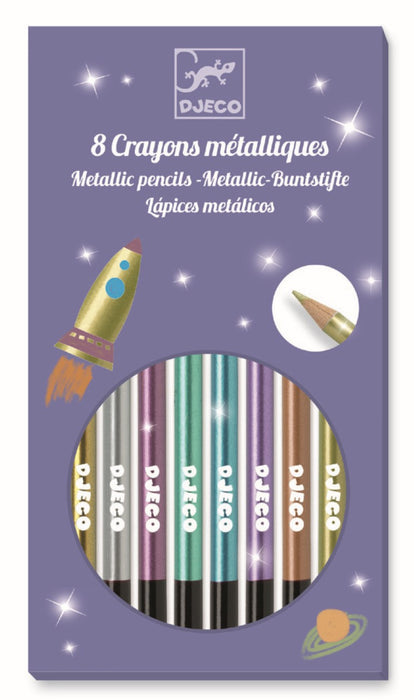 Metallic Pencils 8pc