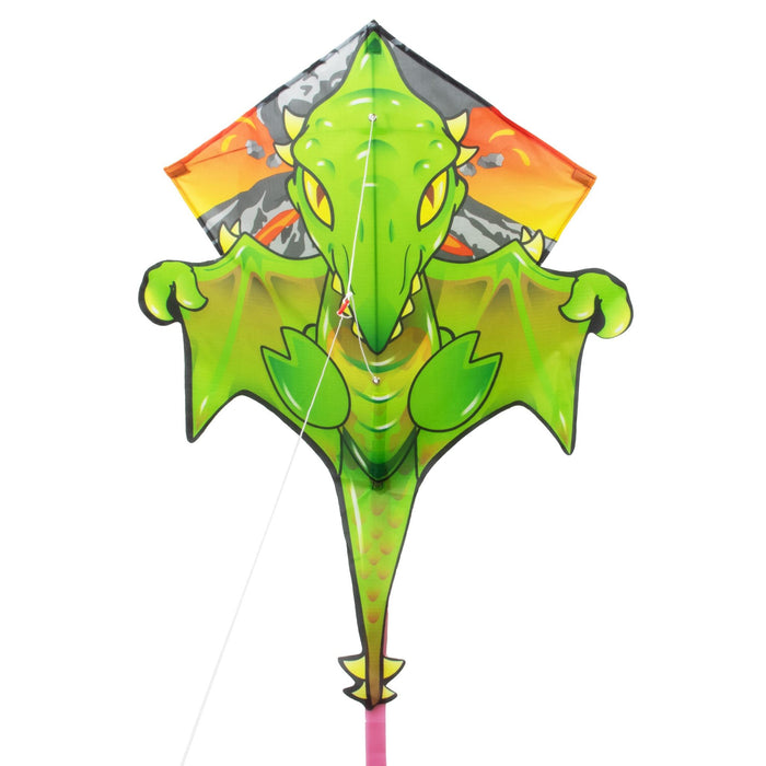 KITE'S READY 2 FLY - POP UP NYLON DIAMOND - PTERANODON -PATENTED POPUP SYSTEM- K