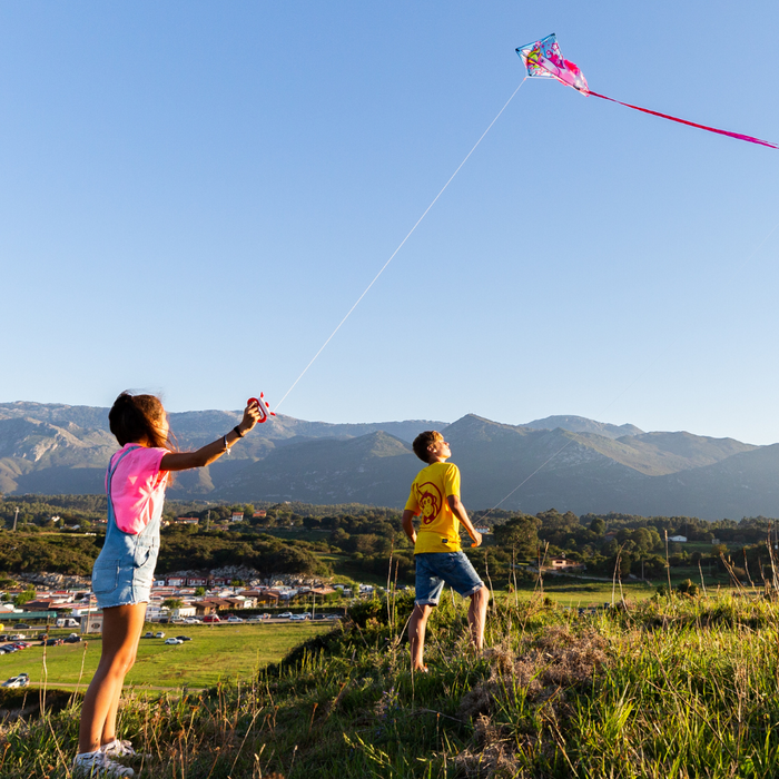 KITE'S READY 2 FLY - POP UP NYLON DIAMOND - UNICORN - PATENTED POPUP SYSTEM- KIT