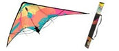 KITE'S READY 2 FLY - SUPER SIZE -OAHU 160 CM- PATENTED POPUP SYSTEM-KITE TOTE