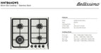 Bellissimo 60cm Gas cooktop Hob