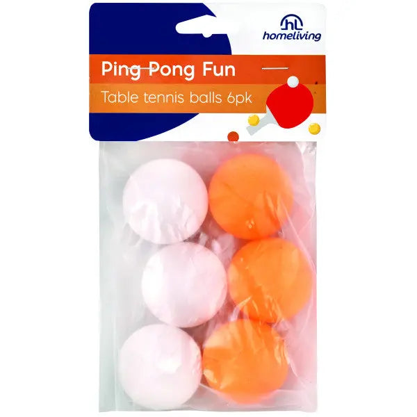 Homeliving Ping Pong Ball 6 Pack