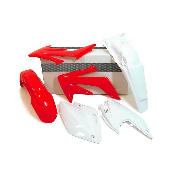 PLASTICS KIT RTECH W/ FRONT &amp; REAR FENDERS SIDEPANELS &amp; RADIATOR SHROUDS HONDA CRF250X 04-19