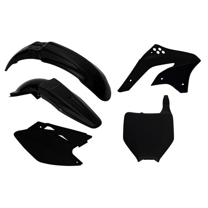 PLASTICS KIT RTECH W FRONT &amp; REAR FENDERS SIDEPANELS&amp;RADIATOR SHROUDS&amp;FRONT NUMBERPLATE KX450F 06-08