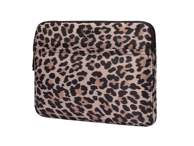 KSNY Puffer Sleeve up to 14" Laptop - Classic Leopard