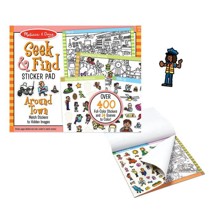 Seek & Find Sticker Pad - Around Town 40150