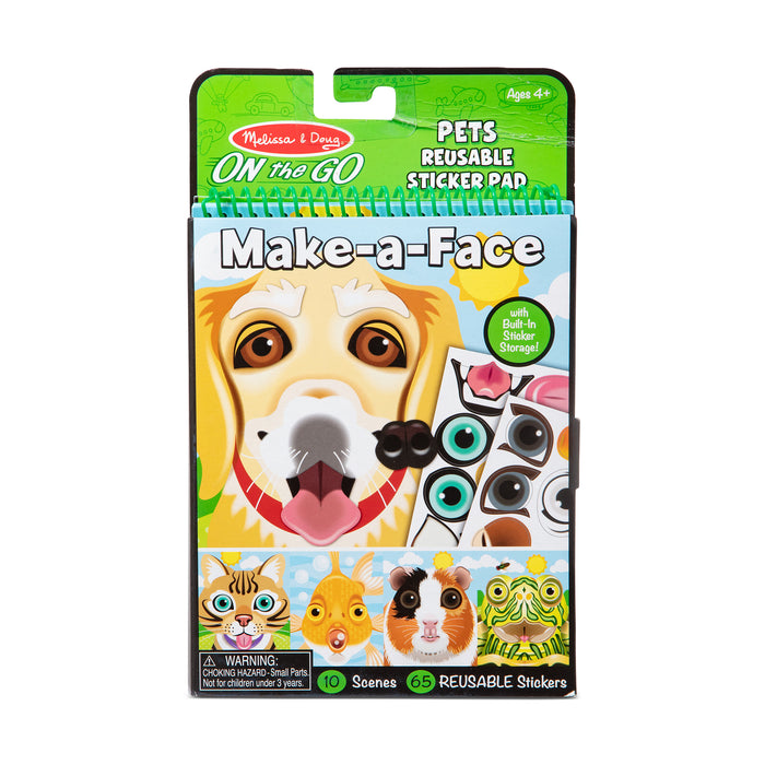 Make-a-Face Pets Reusable Sticker Pad