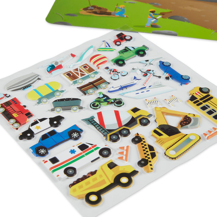 Puffy Sticker Play Set- Vehicles