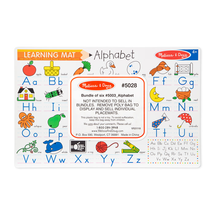 Alphabet Write-A-Mat (Bundle of 6)