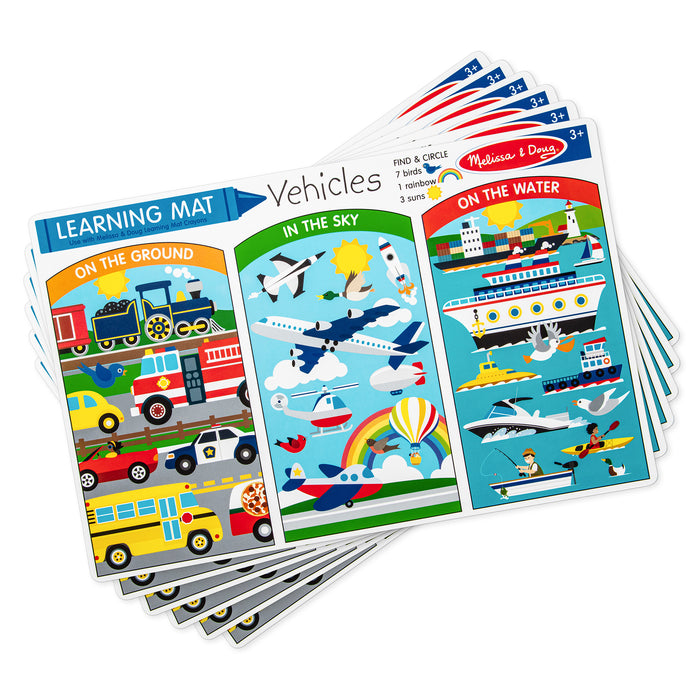 Vehicles Learning Mat (Bundle of 6)