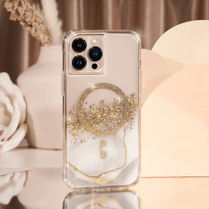 Casemate iPhone 14 Pro Max (6.7") MagSafe Case Anti-Microbial - Karat Marble